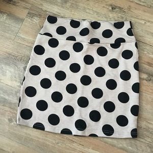 Polka dot skirt